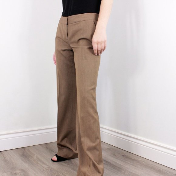 *Laundry  By Shelli Segal Wool Straight Leg Trouser - Picture 1 of 10